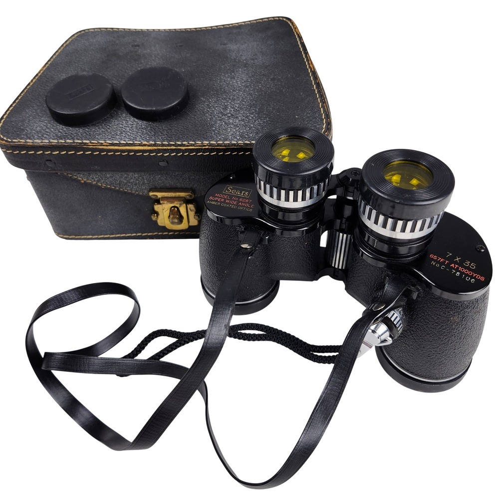 Rare Vintage Sears 6287 Super Wide Angle 7x35 Binoculars 12.5 BaK-4 JB146 Japan